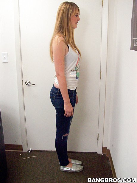 Yellow-haired newbie Emma Ash strips nude at the casting and shows her cute tasty body - Image 5 of 20  in Amateur category   featuring Emma Ash 