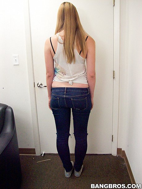 Yellow-haired newbie Emma Ash strips nude at the casting and shows her cute tasty body - Image 7 of 20  in Amateur category   featuring Emma Ash 