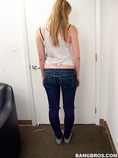 Yellow-haired newbie Emma Ash strips nude at the casting and shows her cute tasty body - Image 8 of 20  in Amateur category   featuring Emma Ash 