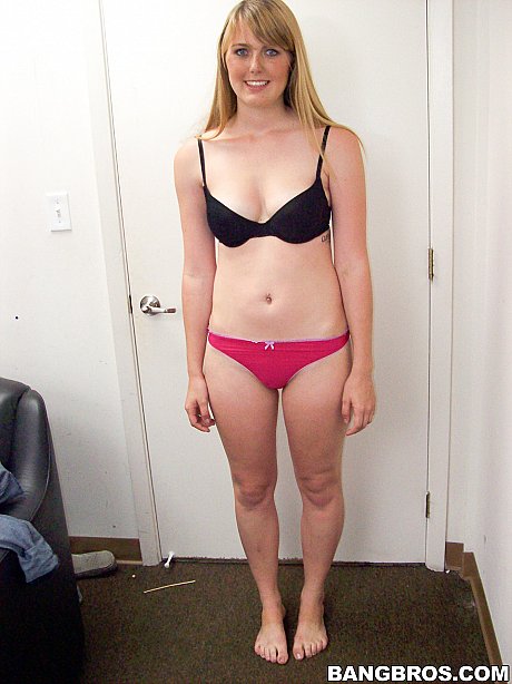 Yellow-haired newbie Emma Ash strips nude at the casting and shows her cute tasty body - Image 10 of 20  in Amateur category   featuring Emma Ash 