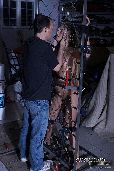 Attractive blonde Cayenne Klein gets punished & has her tiny melons groped while bound - Image 13 of 20  in Pussy category   featuring Cayenne Klein 