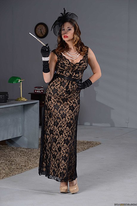 Dirty widow Chanel Preston poses before revealing her boobies and ass - Image 1 of 21  in Big Cock category   featuring Chanel Preston 