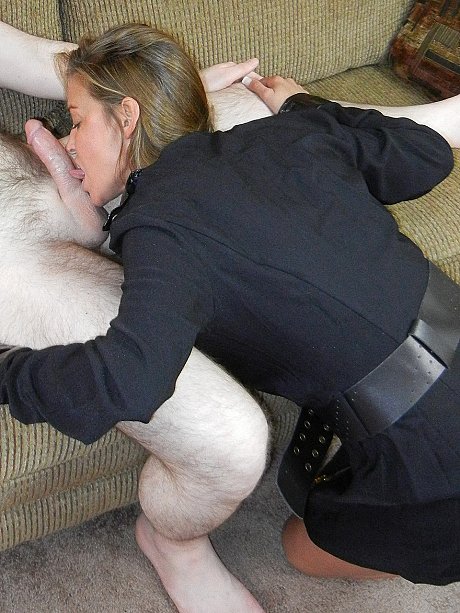 Curvy housewife Leeanna Heart sheds her cop costume & gets a thorough dicking - Image 4 of 20  in Amateur category   featuring Logan Drake, Leeanna Heart 
