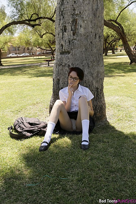 Bad teen Cadey Mercury is caught smoking and is forced to fuck her stepdad - Image 2 of 16  in Teen category   featuring Marcus London, Cadey Mercury 