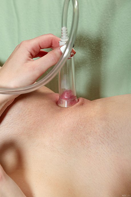 Slender hottie in undergarment Lily Larimar plays with a vagina stretcher in a solo - Image 15 of 21  in Big Clit category   featuring Lily Larimar 