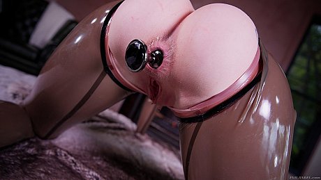 Gorgeous babe in latex Scarlet Chase exposes her large melons & gets hammered anally - Image 5 of 21  in Pussy category   featuring Scarlet Chase, Elic Chase 