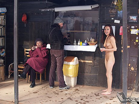 Petite babe walks, dances and fucks her bike while fully nude in public - Image 13 of 20  in Pussy category   featuring Li Mei 