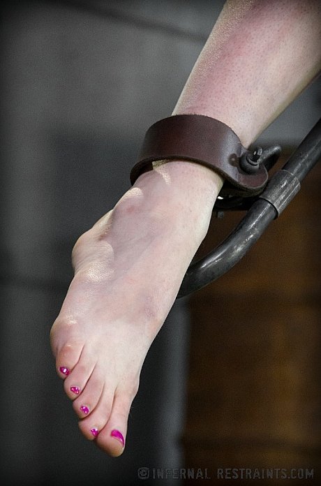 Clothed female Mona Wales finds herself being restrained in a dungeon - Image 7 of 16  in Pussy category   featuring Mona Wales 