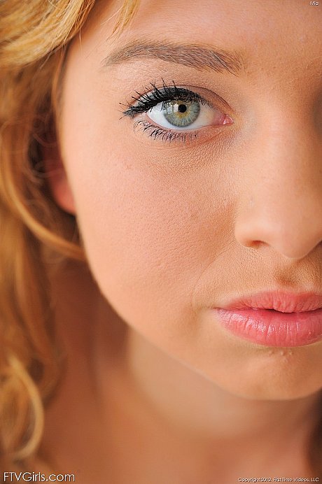 Cute blue eyed babe Mia flaunts her fine titties and pink fuck holes up close - Image 8 of 21  in Pussy category  