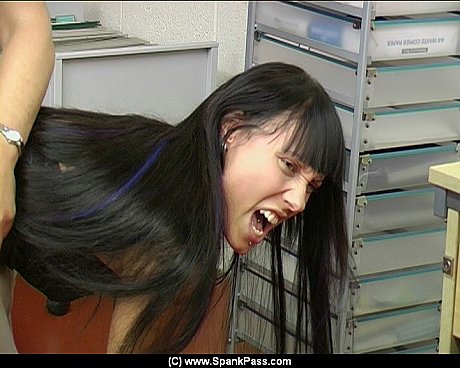 Misbehaving female students have their asses spanked by men and women - Image 5 of 16  in Close Up category  