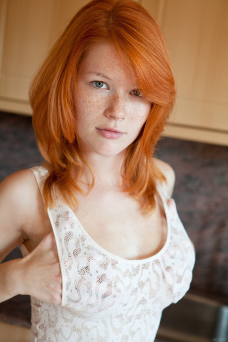 Gorgeous freckled ginger Mia Sollis flaunts her hot titties and tasty muff - #848592