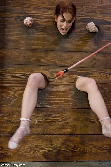 Redheaded slave Riley Shy gets dominated & spanked by Princess Donna Dolore - Gallery #2350