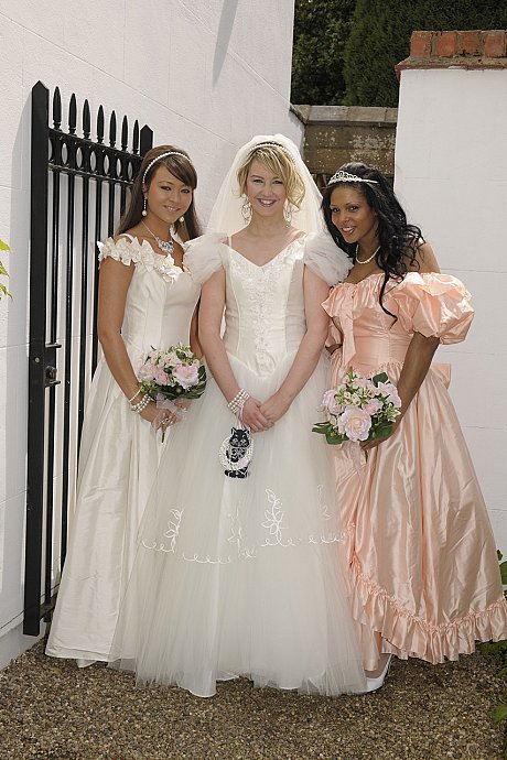 Horny bride gets involved in an IR lesbian gangbang with her bridesmaids - Image 1 of 21  in Lesbian category   featuring Natalia Forrest, Katie Kay, India 