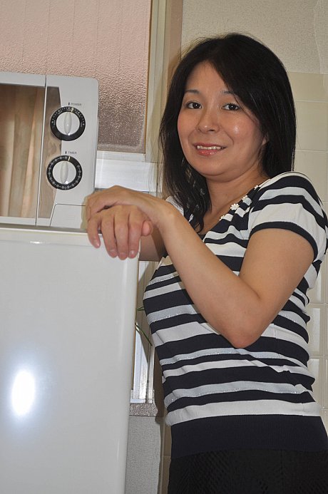 Thin Japanese old lady Akiko Oda strips and shows her hairy wet beaver - Image 9 of 20  in Pussy category   featuring Akiko Oda 