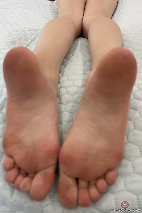 Skinny teen displaying her stunning lovely feet and holes up close in a solo - Image 11 of 21  in Pussy category   featuring Breezy Bri 