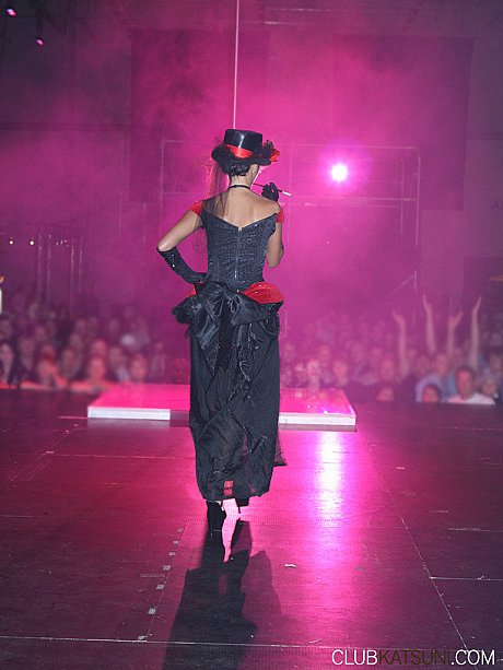 Middle-aged oriental lady Katsuni goes to work as an exotic dancer - Image 5 of 15  in Skirt category   featuring Katsuni 