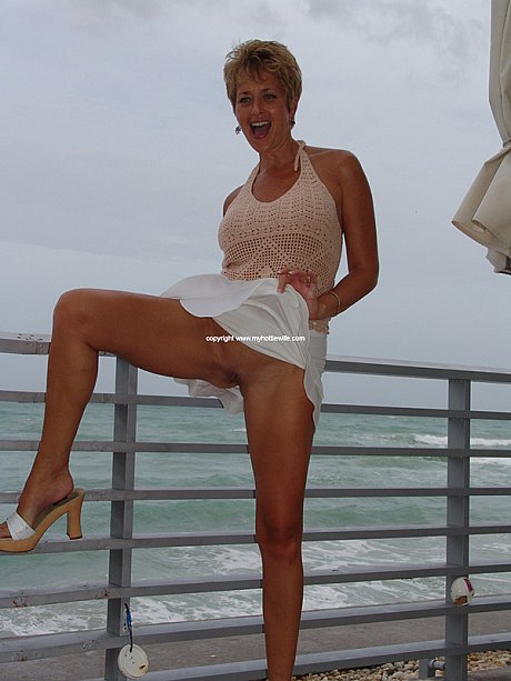 Old Tracy lick flashes her pussy in a public upskirt & masturbates at home - Image 7 of 20  in Dildo category   featuring Tracy Lick 