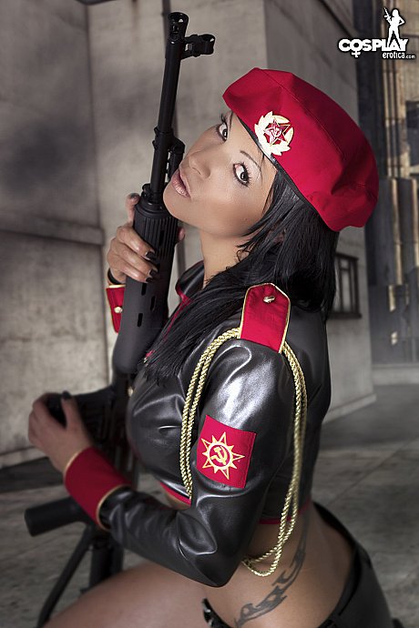 Dark haired beauty Mea Lee works her hot body free of cosplay clothing - Image 6 of 12  in Dildo category   featuring Mea Lee 