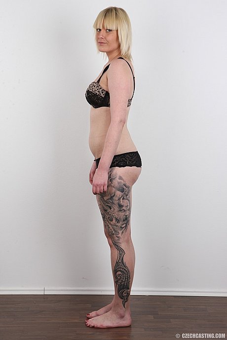 Blondie amateur Klara uncovers her perky breasts while getting bare naked - Image 4 of 20  in Pussy category   featuring Klara 