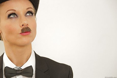 Weird porn babes Dana Vespoli and Kayden Kross put on moustaches - Image 3 of 17  in MILF category   featuring Kayden Kross, Dana Vespoli 