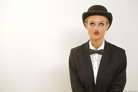 Weird porn babes Dana Vespoli and Kayden Kross put on moustaches - Image 9 of 17  in MILF category   featuring Kayden Kross, Dana Vespoli 