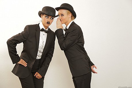 Weird porn babes Dana Vespoli and Kayden Kross put on moustaches - Image 14 of 17  in MILF category   featuring Kayden Kross, Dana Vespoli 