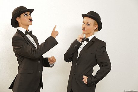 Weird porn babes Dana Vespoli and Kayden Kross put on moustaches - Image 16 of 17  in MILF category   featuring Kayden Kross, Dana Vespoli 