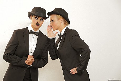 Weird porn babes Dana Vespoli and Kayden Kross put on moustaches - Image 17 of 17  in MILF category   featuring Kayden Kross, Dana Vespoli 