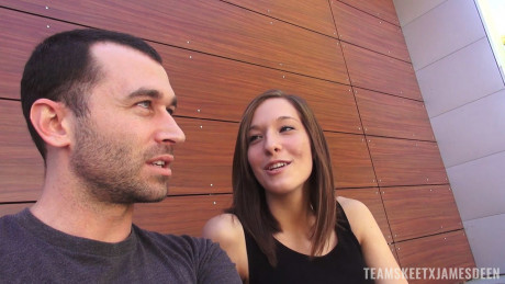 Gorgeous teen Molly Manson gets pulled by her hair & plowed by James Deen