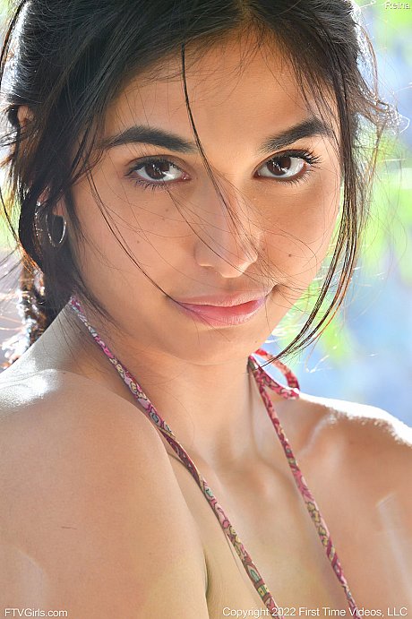 American cutie Reina poses in her long dress and strips nude in public - Image 13 of 20  in Outdoor category   featuring Reina Rae 