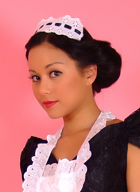 Pinup model Petra Lily So doffs her maid outfit to go unclothed - Image 1 of 17  in Legs category   featuring Petra Lily So 