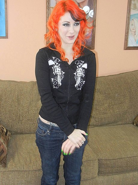 Wild redhead Scarlett Storm shows her many tattoos while nude - Image 3 of 21  in Amateur category   featuring Scarlett Storm 