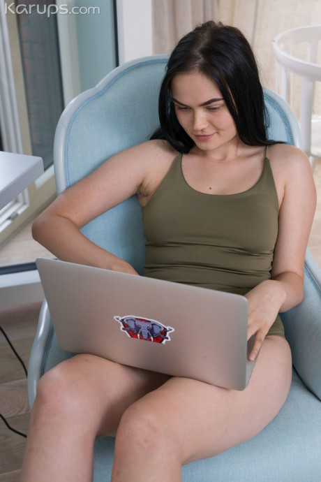 Curvaceous brunette teen Mileva gets her hot snatch screwed in several positions - #1458572
