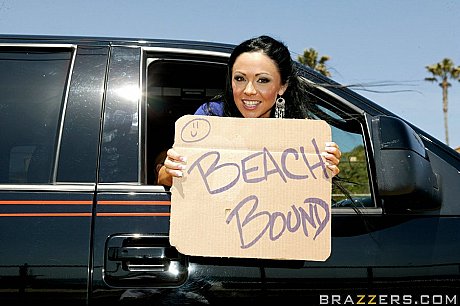 Buxom MILF Cherokee shows her goods at the beach before an indoor anal bang - Image 1 of 21  in Pussy category   featuring Cherokee 