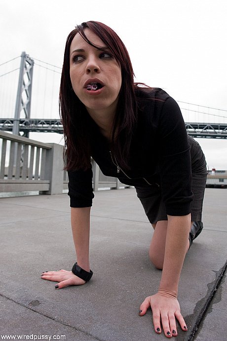 Femdom Princess Donna makes her sex slave eat her panties & crawl in public - Image 9 of 20  in Lesbian category   featuring Dana DeArmond, Princess Donna 