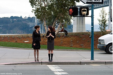 Femdom Princess Donna makes her sex slave eat her panties & crawl in public - Image 14 of 20  in Lesbian category   featuring Dana DeArmond, Princess Donna 
