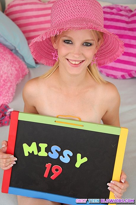 Petite 19 year mature blondy Missy Mae shows her gigantic natural boobs and pussy - Image 8 of 17  in Babe category   featuring Missy Mae 