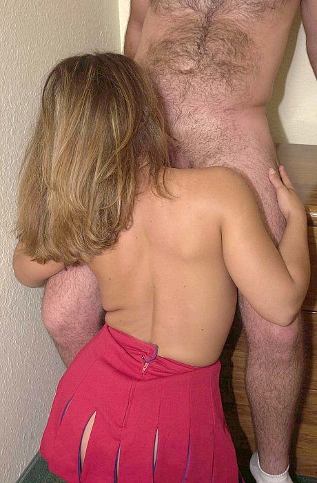 Amateur cheerleader with large titties receives cunnilingus before swallowing a meat - Image 19 of 20  in Pussy category