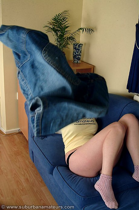 European teenie with nice boobies Tabbi flaunts her curves on a couch - Image 6 of 20  in Skirt category   featuring All Ruth 