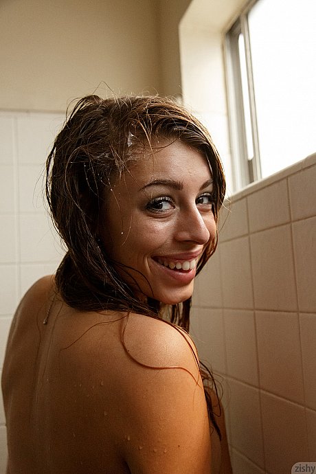 Hot babe Gracie Thibble treats herself to a hard breast massage in the shower - Image 5 of 11  in Close Up category   featuring Gracie Thibble 