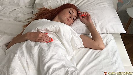 Lovely ginger head Kattie Gold spreads her bald vagina and shows her humongous titties - Image 1 of 20  in Pussy category   featuring Kattie Gold 