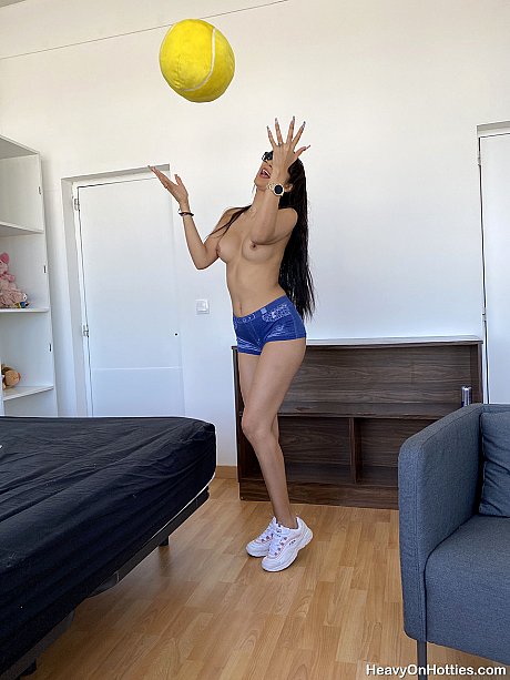 Brunette nerd in glasses Mia Marin uncovers her fakes and poses - Image 8 of 20  in Teen category   featuring Mia Marin 