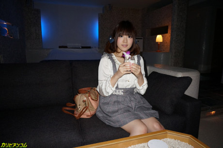Japanese virgin Tomoka Sakurai undresses and poses in her sexy underwear - #54962