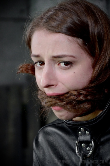 Young teen chick gf lady Willow Hayes finds herself being restrained by her owner in dungeon - #398875