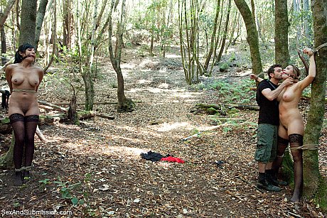 Female subs Beretta James & Chanel Preston get analized in rope bondage - Image 10 of 20  in Skinny category   featuring Chanel Preston, James Deen, Beretta James 