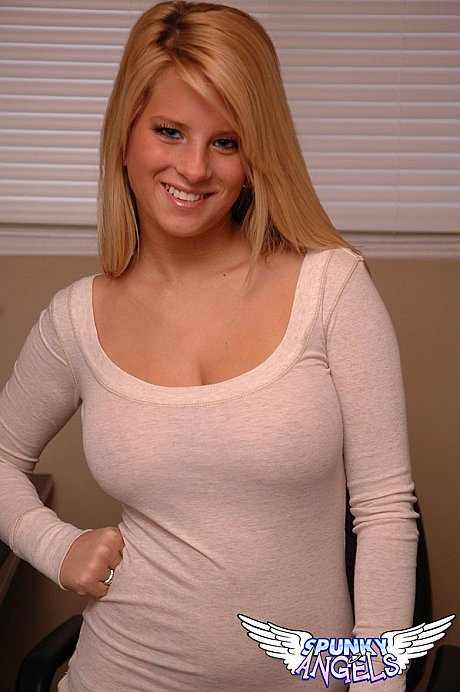 Fresh young blondie whore GF woman reveals her raw ass cheeks in thong panties - Image 2 of 12  in Babe category   featuring Kimmy Makenzie 