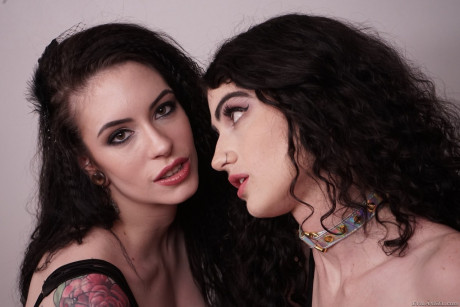 Insatiable lesbians Anna De Ville & Lydia black each other's assholes - #937493
