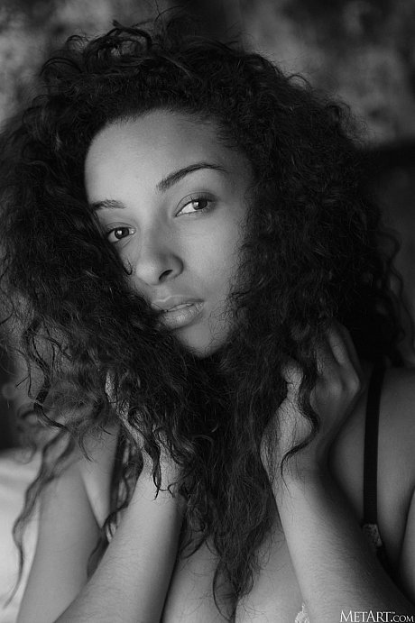 Cute brunette teenie Alya Garrido unveils her perfect breasts and behind in a solo - Image 8 of 20  in Model category   featuring Alya Garrido 