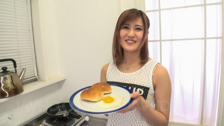 Yumi Maeda oriental doll gets sperm in mouth after cooking breakfast - #569470
