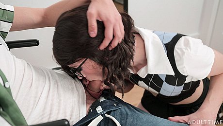 Dirty femboy Tootsy gets her mouth screwed before getting boned from behind - Image 11 of 19  in Shemale category  